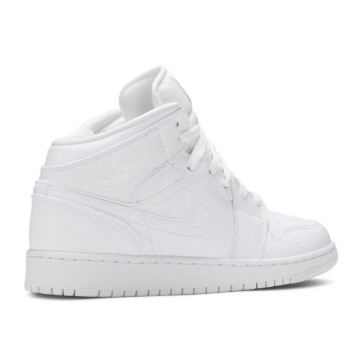 AIR JORDAN 1 MID TRIPLE WHITE