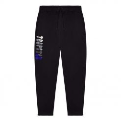 TRAPSTAR CHENILLE DECODED 20 HOODED TRACKSUIT BLACK BLUE