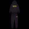 TRAPSTAR DECODED CHENILLE HOODED TRACKSUIT BLACK YELLOW