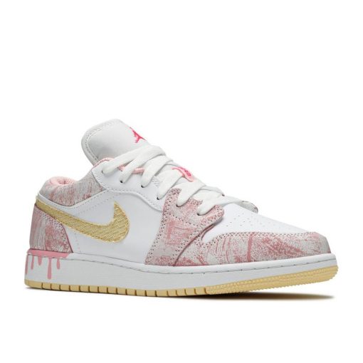 AIR JORDAN 1 LOW PAINT DRIP GS