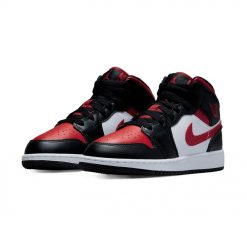 AIR JORDAN 1 MID BLACK FIRE RED