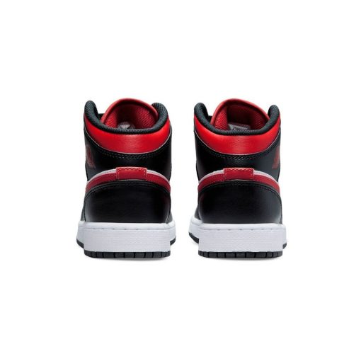 AIR JORDAN 1 MID BLACK FIRE RED