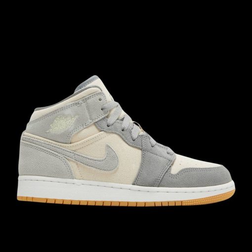 AIR JORDAN 1 MID COCONUT MILK PARTICLE GREY