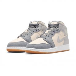 AIR JORDAN 1 MID COCONUT MILK PARTICLE GREY