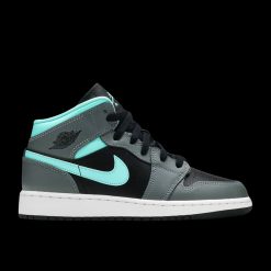 AIR JORDAN 1 MID GREY AQUA GS