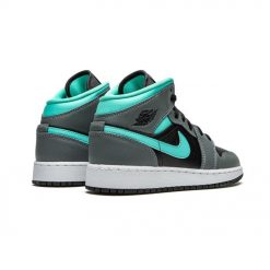 AIR JORDAN 1 MID GREY AQUA GS