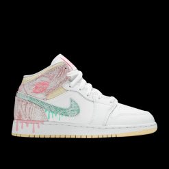 AIR JORDAN 1 MID PAINT DRIP GS