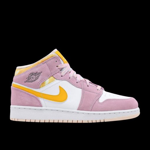 AIR JORDAN 1 MID SE ARCTIC PINK SUEDE GS