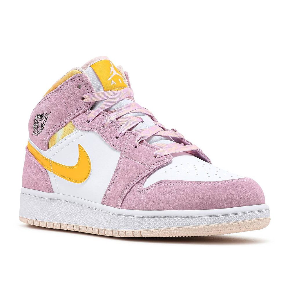 AIR JORDAN 1 MID SE ARCTIC PINK SUEDE GS