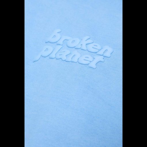 BROKEN PLANET BASICS HOODIE WASHED LIGHT BLUE