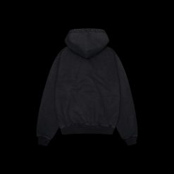 BROKEN PLANET BASICS HOODIE WASHED MIDNIGHT BLACK