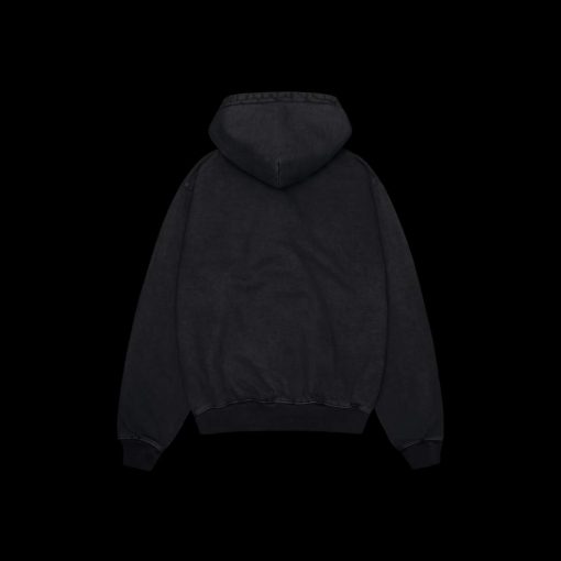 BROKEN PLANET BASICS HOODIE WASHED MIDNIGHT BLACK