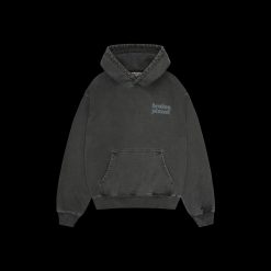 BROKEN PLANET BASICS HOODIE WASHED SOOT BLACK