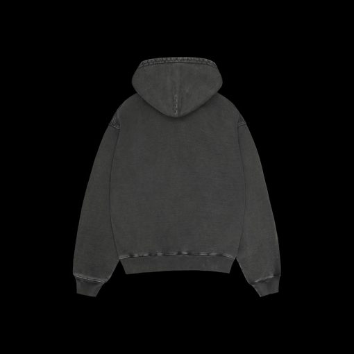 BROKEN PLANET BASICS HOODIE WASHED SOOT BLACK