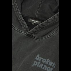 BROKEN PLANET BASICS HOODIE WASHED SOOT BLACK