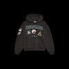 BROKEN PLANET BEWARE SOOT BLACK HOODIE