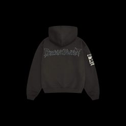 BROKEN PLANET BEWARE SOOT BLACK HOODIE