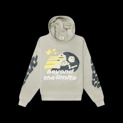 BROKEN PLANET BEYOND THE LIMITS STONE GREY HOODIE