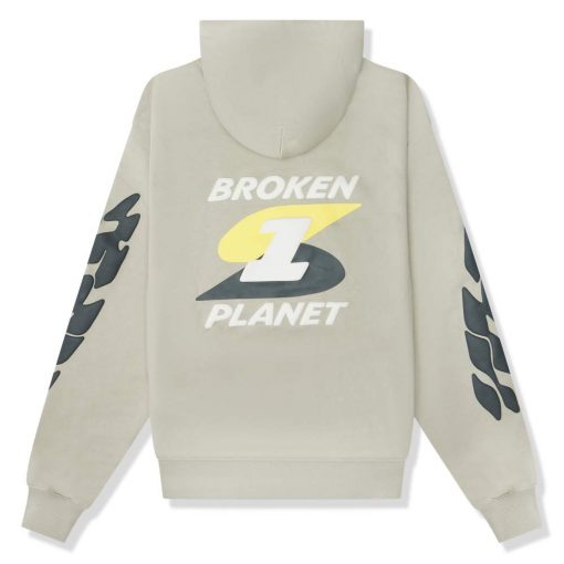 BROKEN PLANET BEYOND THE LIMITS STONE GREY HOODIE