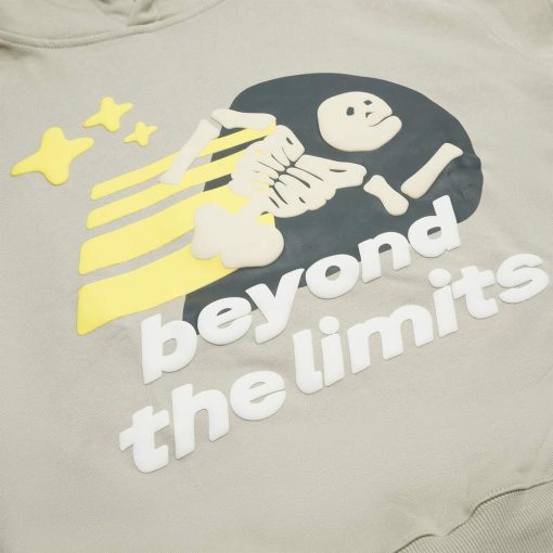 BROKEN PLANET BEYOND THE LIMITS STONE GREY HOODIE