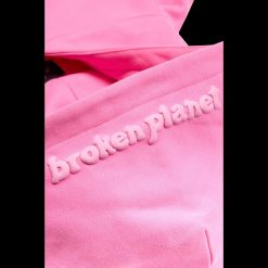 BROKEN PLANET CANDY PINK ZIP UP HOODIE