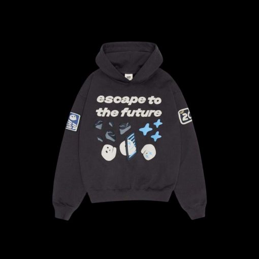 BROKEN PLANET ESCAPE TO THE FUTURE SOOT BLACK HOODIE