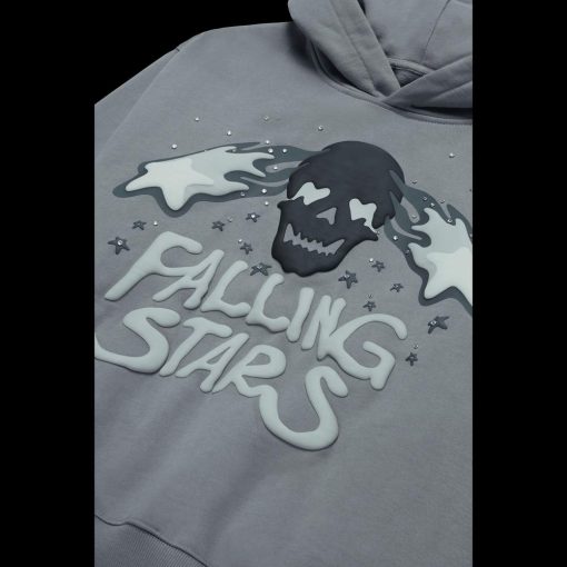 BROKEN PLANET FALLING STARS DARK GRAY HOODIE