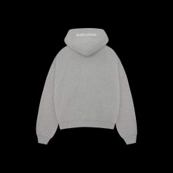 BROKEN PLANET HEATHER GREY ZIP UP HOODIE