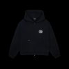 BROKEN PLANET MIDNIGHT BLACK SUN ZIP UP HOODIE