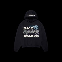 BROKEN PLANET SKY WALKING MIDNIGHT BLACK HOODIE