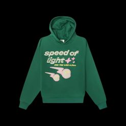 BROKEN PLANET SPEED OF LIGHT MALACHITE GREEN HOODIE