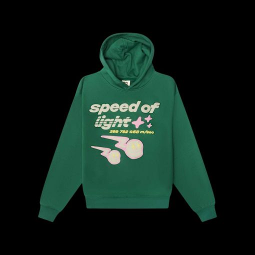 BROKEN PLANET SPEED OF LIGHT MALACHITE GREEN HOODIE