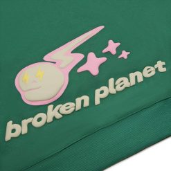 BROKEN PLANET SPEED OF LIGHT MALACHITE GREEN HOODIE