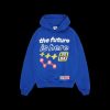 BROKEN PLANET THE FUTURE IS HERE BLUE HOODIE