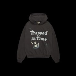 BROKEN PLANET TRAPPED IN TIME SOOT BLACK HOODIE