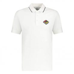 Burberry Graphic Logo Print Polo White