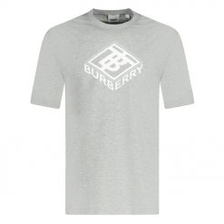 Burberry Graphic Logo Print TShirt Grey