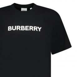 Burberry Harriston Logo Print TShirt Black