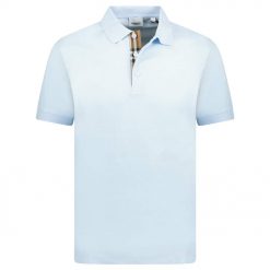 Burberry Hartford Check Polo Light Blue