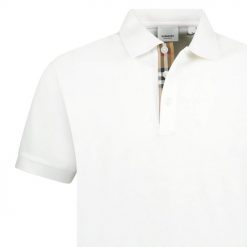 Burberry Hartford Check Polo White