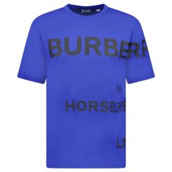 Burberry Horseferry Cotton TShirt Blue