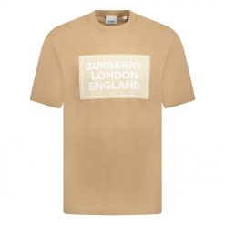 Burberry London England Logo TShirt Tan