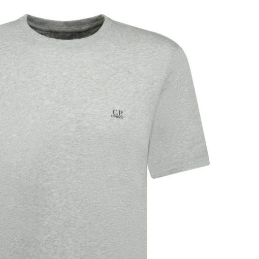 CP Company Logo Print TShirt Grey