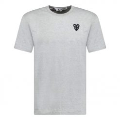 Comme Des Garcons Black Heart Logo TShirt Grey