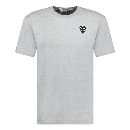 Comme Des Garcons Black Heart Logo TShirt Grey