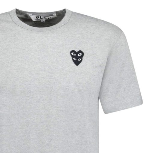 Comme Des Garcons Black Heart Logo TShirt Grey