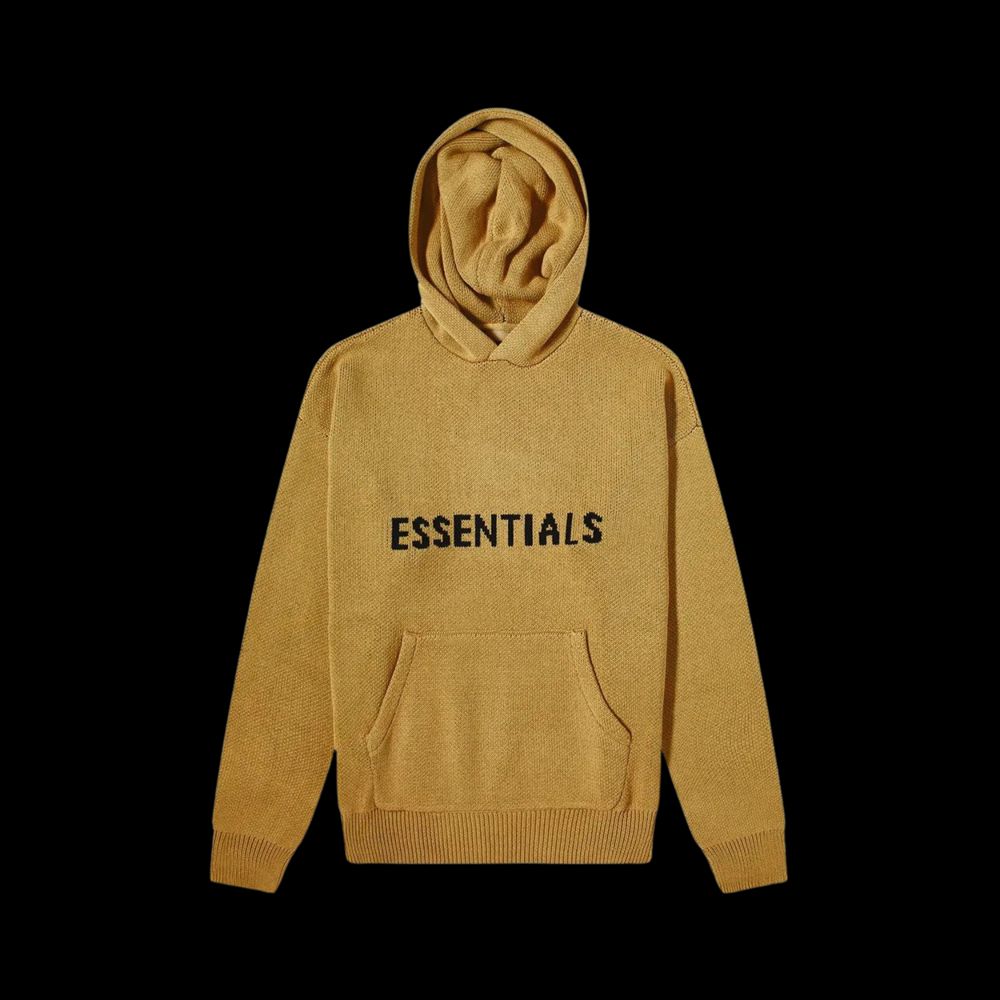 FEAR OF GOD ESSENTIALS AMBER KNIT HOODIE