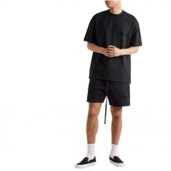 FEAR OF GOD ESSENTIALS BLACK SHORT SET SS22