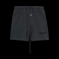 FEAR OF GOD ESSENTIALS BLACK STRETCH LIMO SHORTS SS22