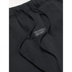 FEAR OF GOD ESSENTIALS BLACK STRETCH LIMO SHORTS SS22